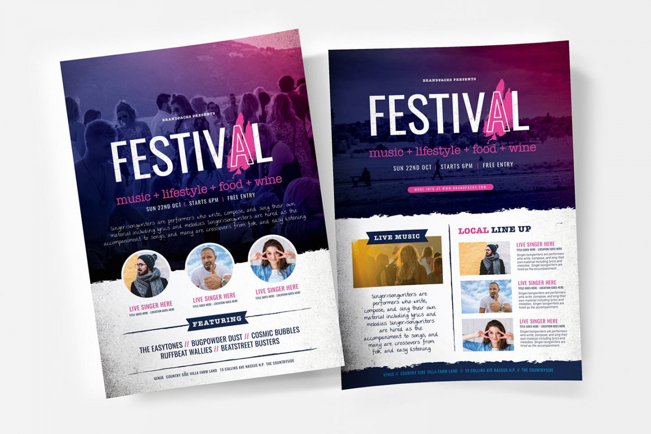 Free Festival / Concert Flyer Templates - PSD, Ai & Vector