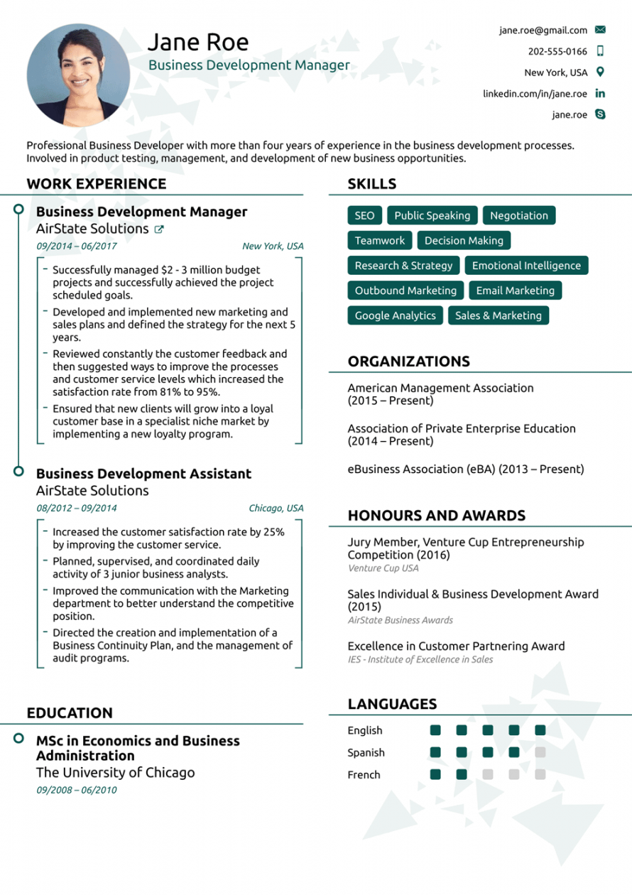 Free One-Page Resume Templates [Free Download]