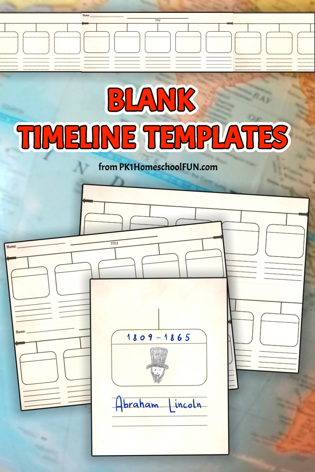 Free Printable Blank Timeline Templates For History – PKKids