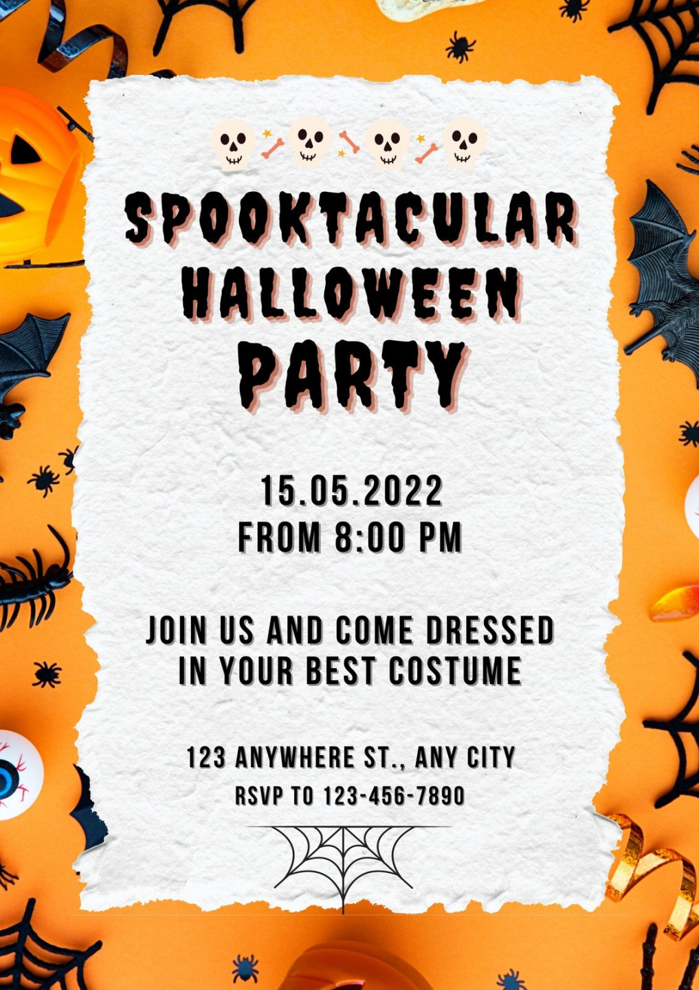 Free, printable, customizable Halloween flyer templates  Canva