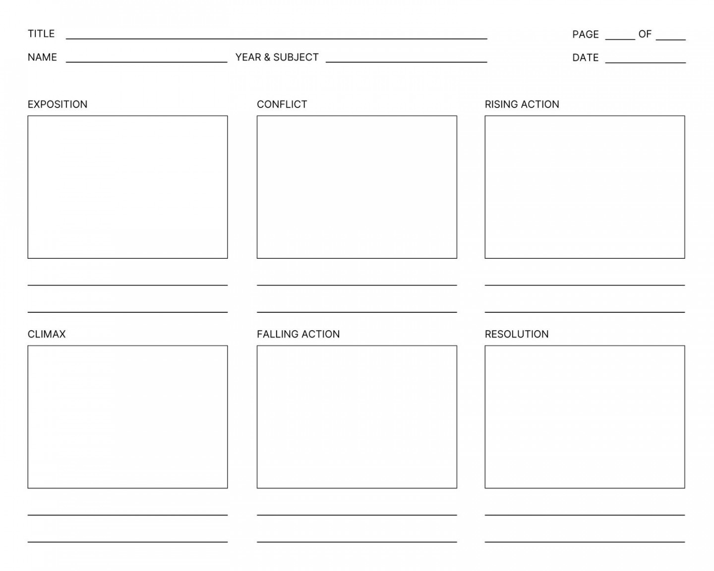 Free, printable, customizable storyboard templates  Canva