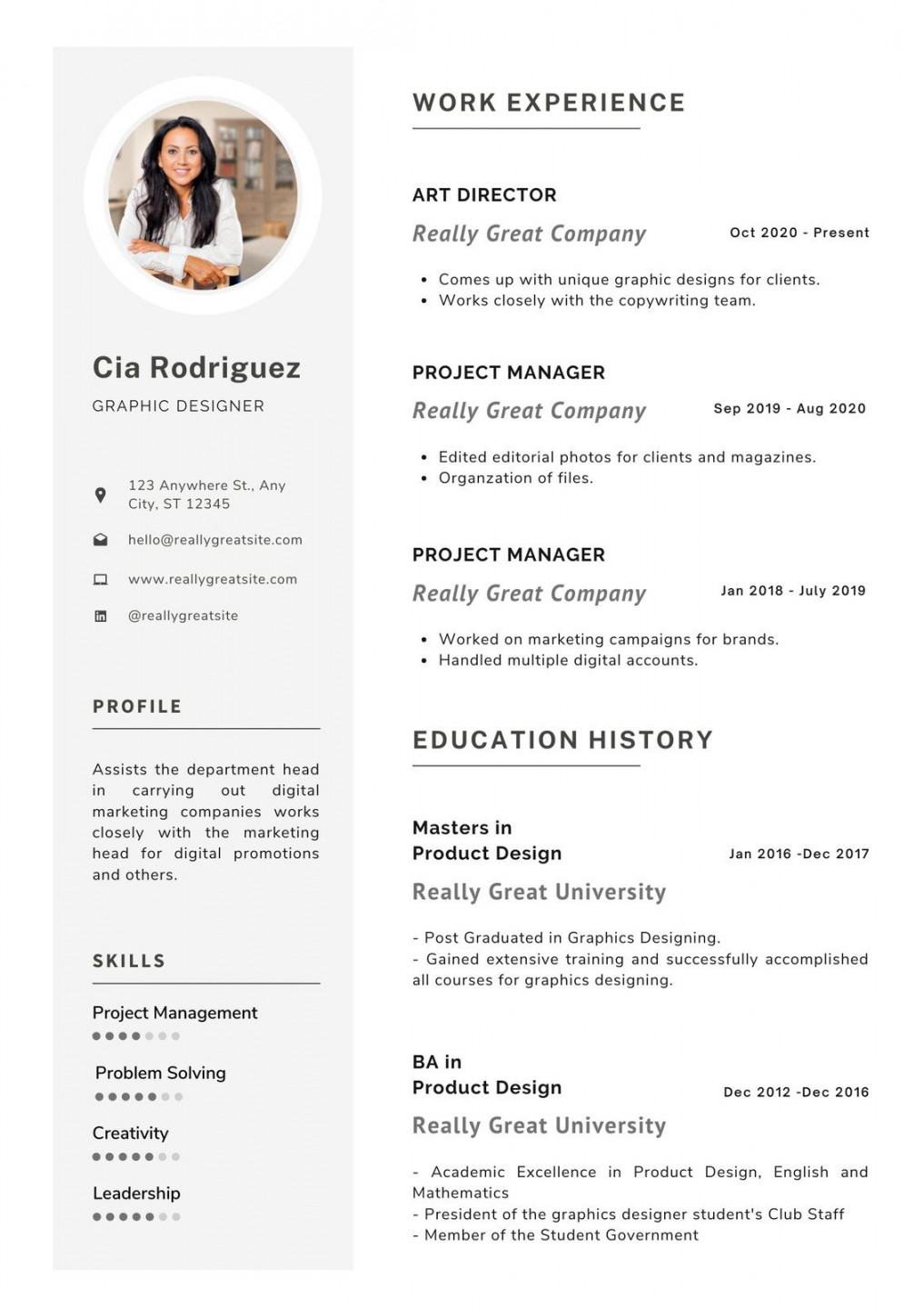 Free printable resume templates you can customize  Canva