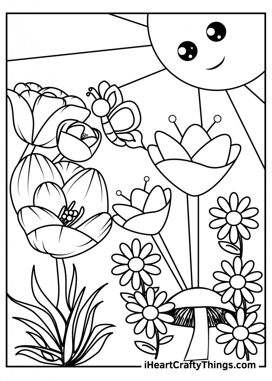 Garden Coloring Pages (% Free Printables)