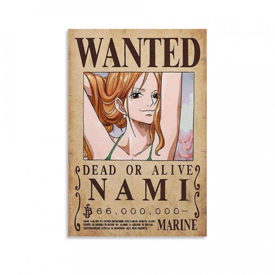 GDFG One Piece Wanted Poster Anime Comic Art K HD Poster Canvas