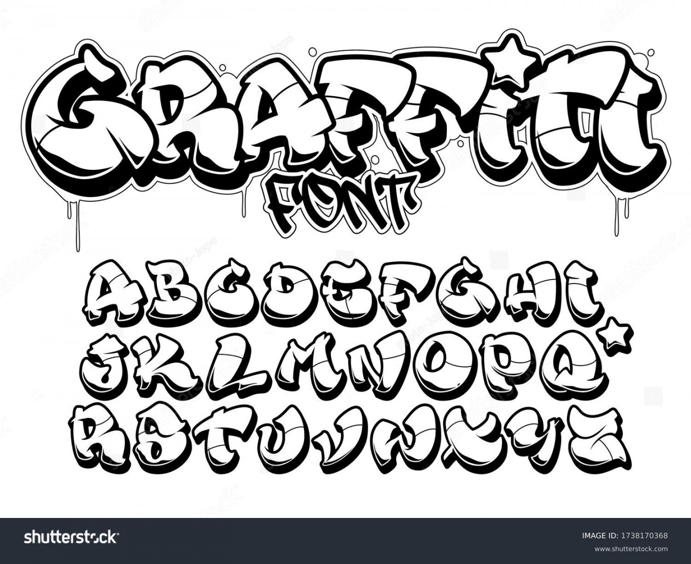 , Graffiti Alphabet Font Images, Stock Photos, D objects