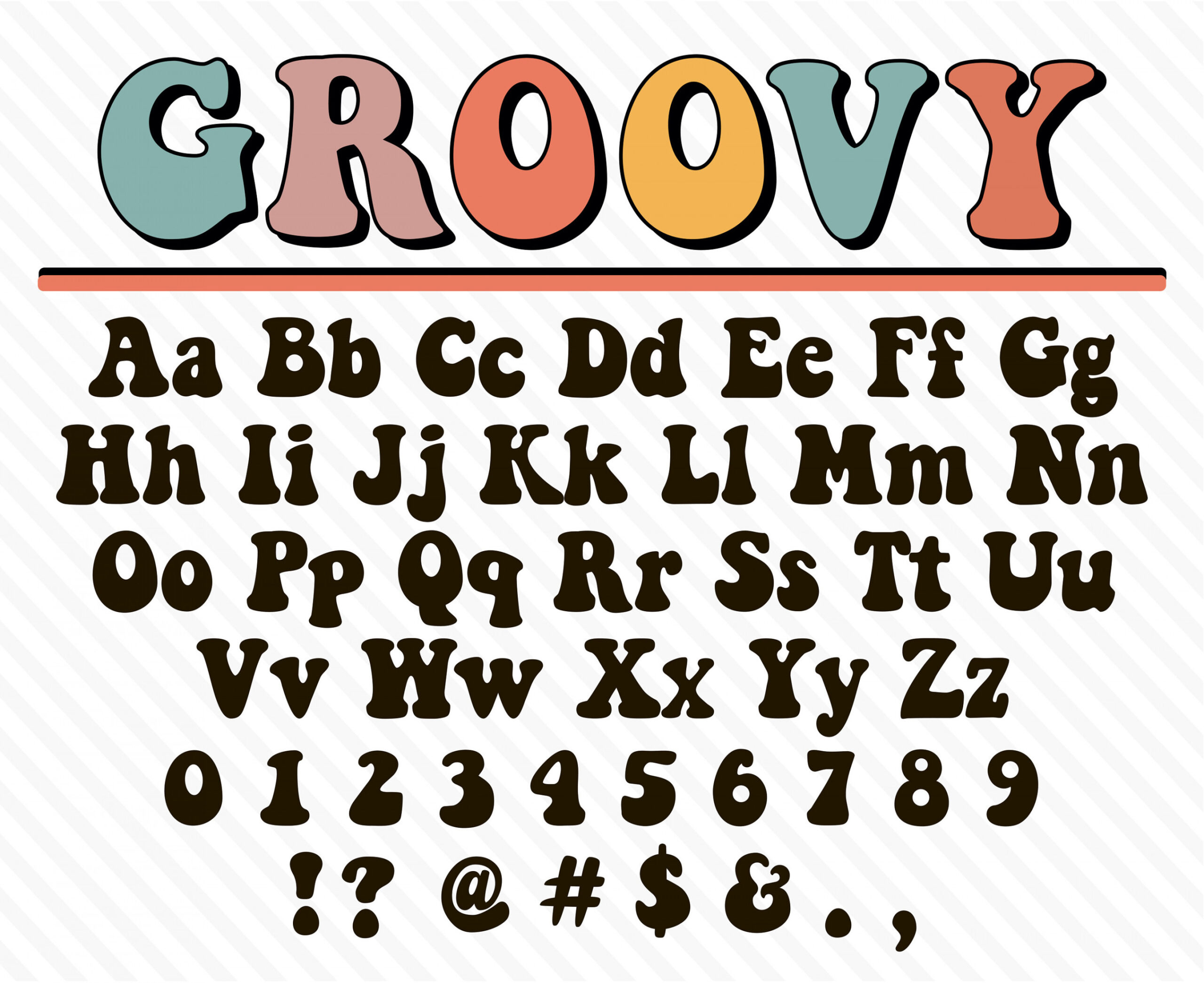 Groovy Font Retro Groovy Font Groovy Script Font Groovy s Font