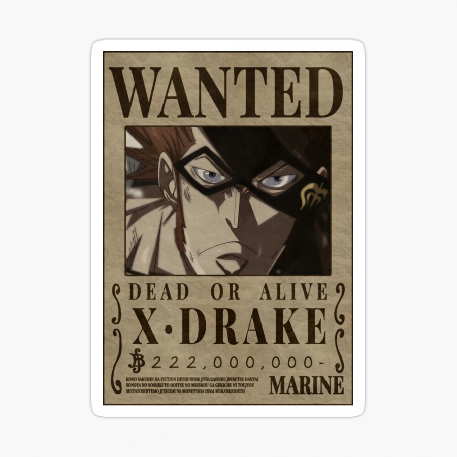 Grußkarte for Sale mit "X Drake Wanted One Piece Sword Bounty