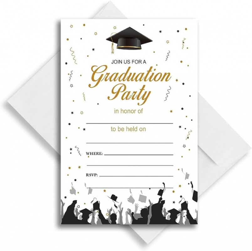 Haizct Join Us For A Graduation Party Black Gold Graduation