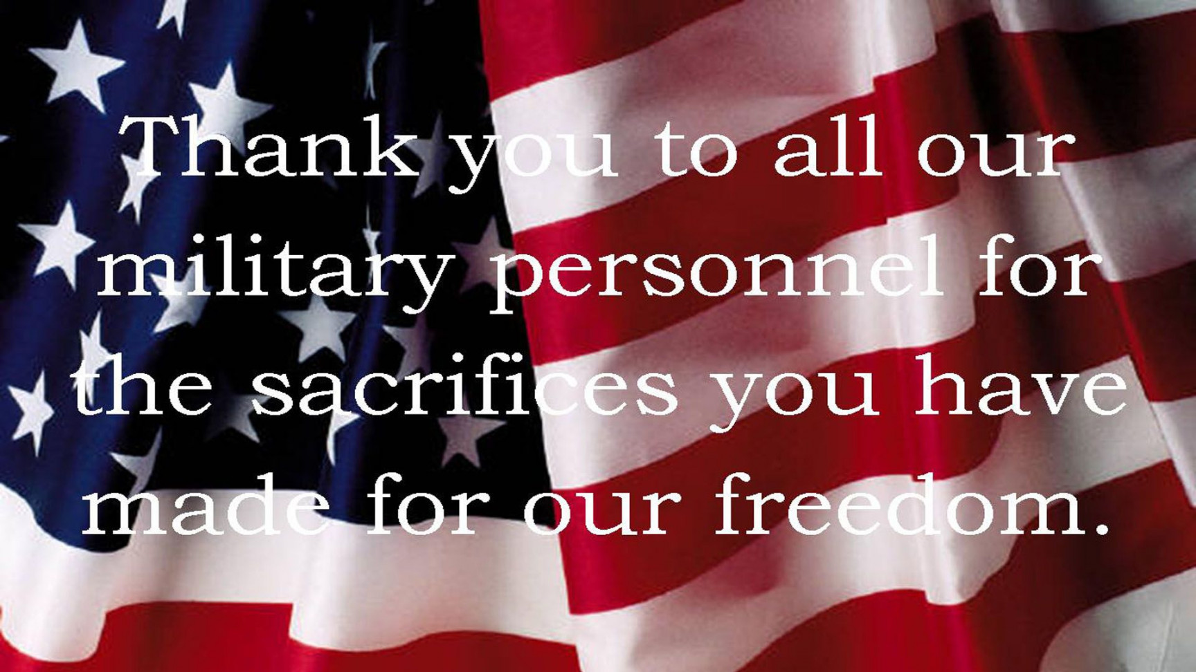 Honoring those who have served to protect our freedom