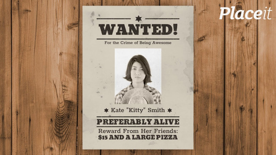 How to Create a Wanted Poster (with an Online Poster Maker)