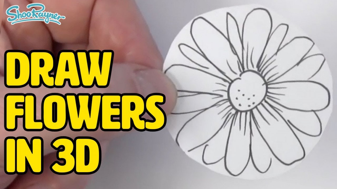 How to draw a bunch of flowers in d Perspective