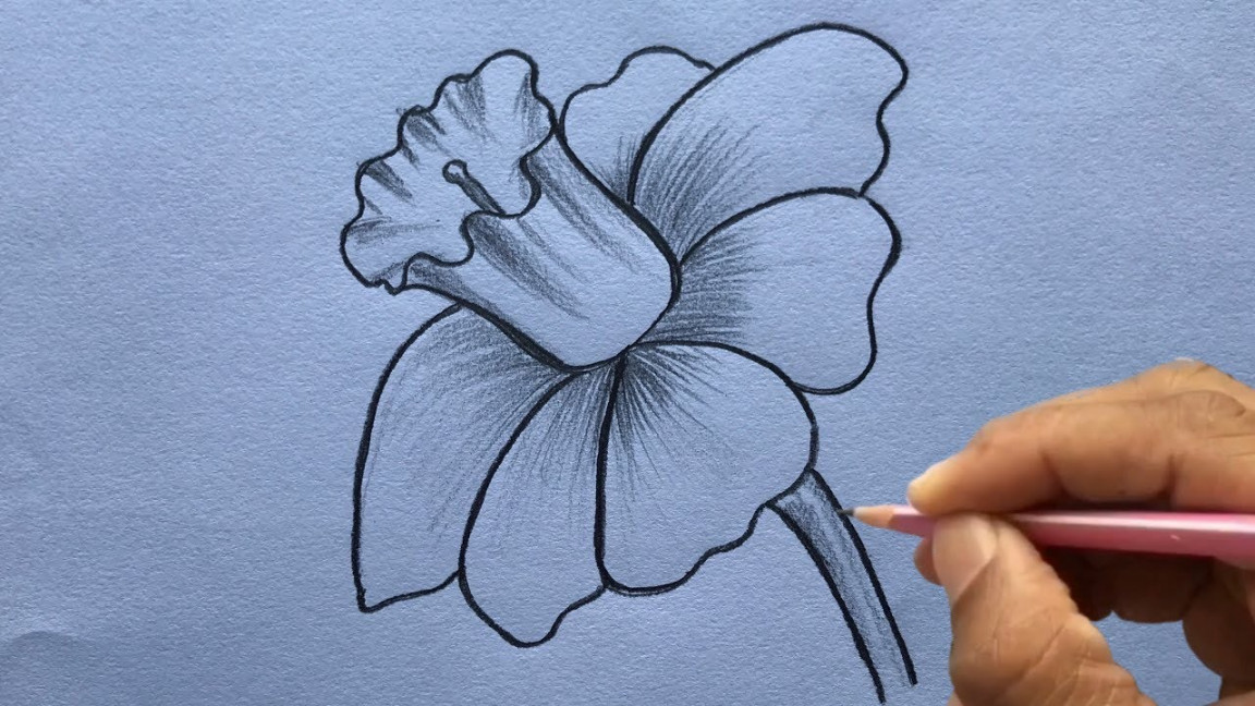 How To Draw a Flower step by step In  Minutes!