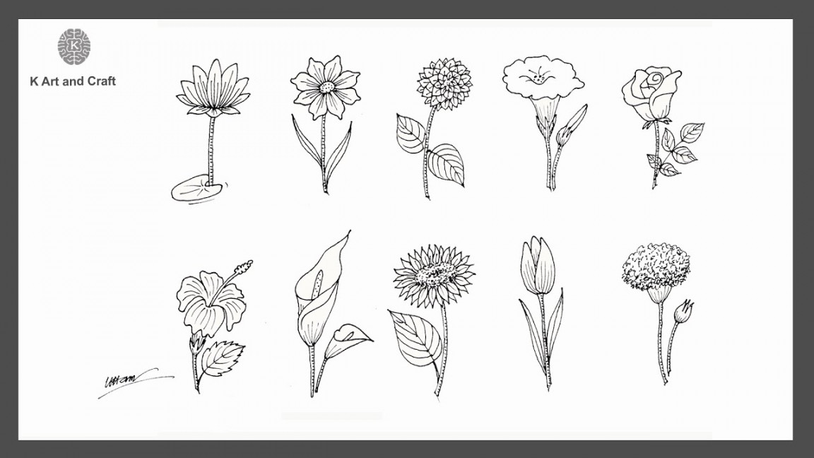 How to draw easy flower step by step very easy  flowers drawing