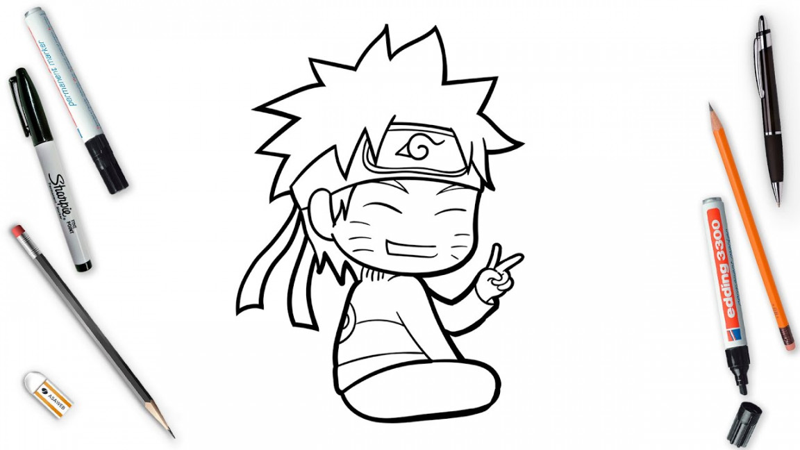 How To Draw Naruto Easy Step By Step  Chibi Naruto Shippuden  Kawaii Art