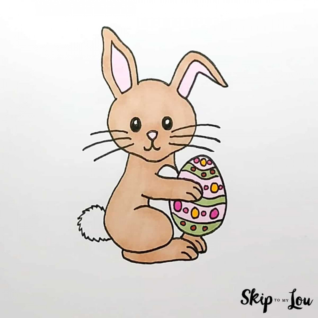 How to Draw the Easter Bunny: An Easy Guide  Skip To My Lou