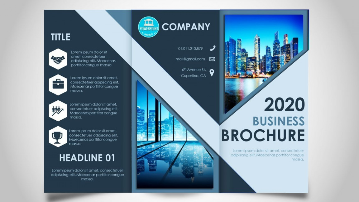 How to make a Brochure in PowerPoint / Print Ready design