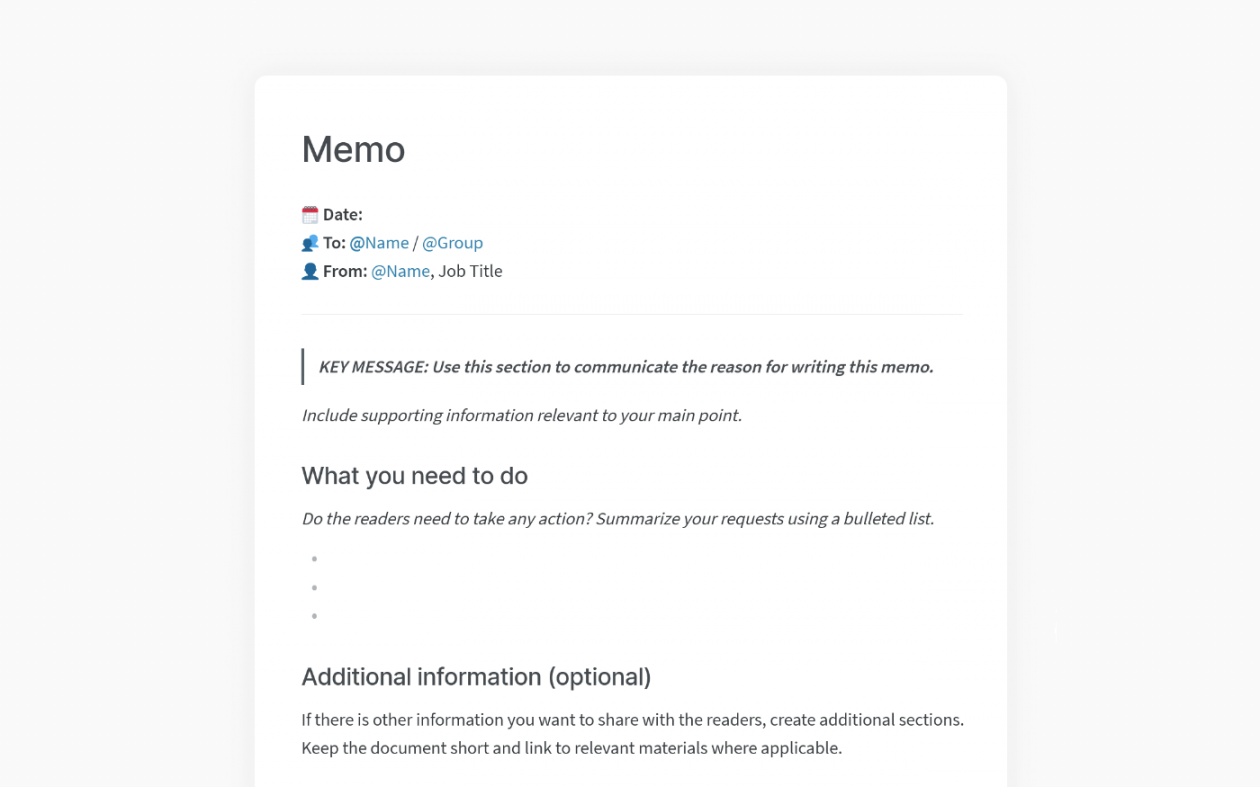 How to Write a Business Memo: Format, Templates, and Examples