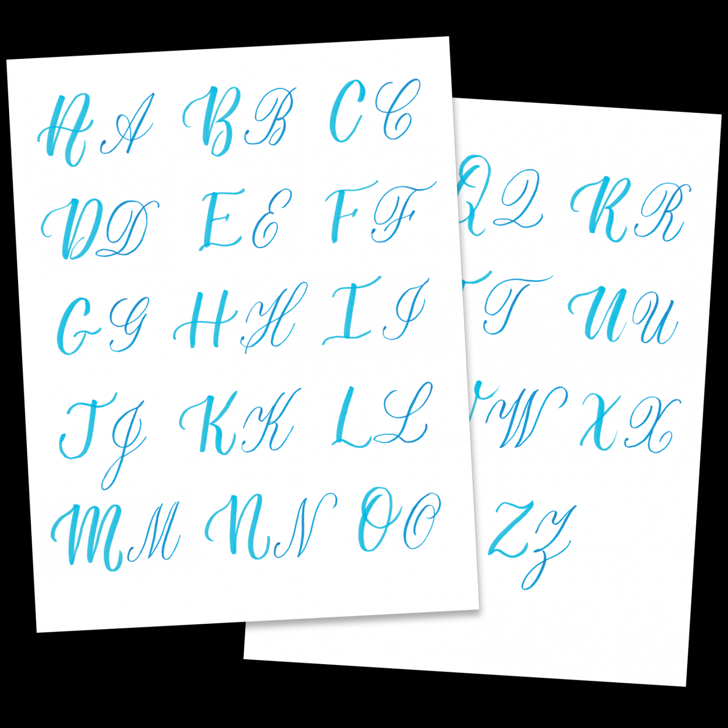 How to Write Capital Letters  Calligraphy Alphabet + Free