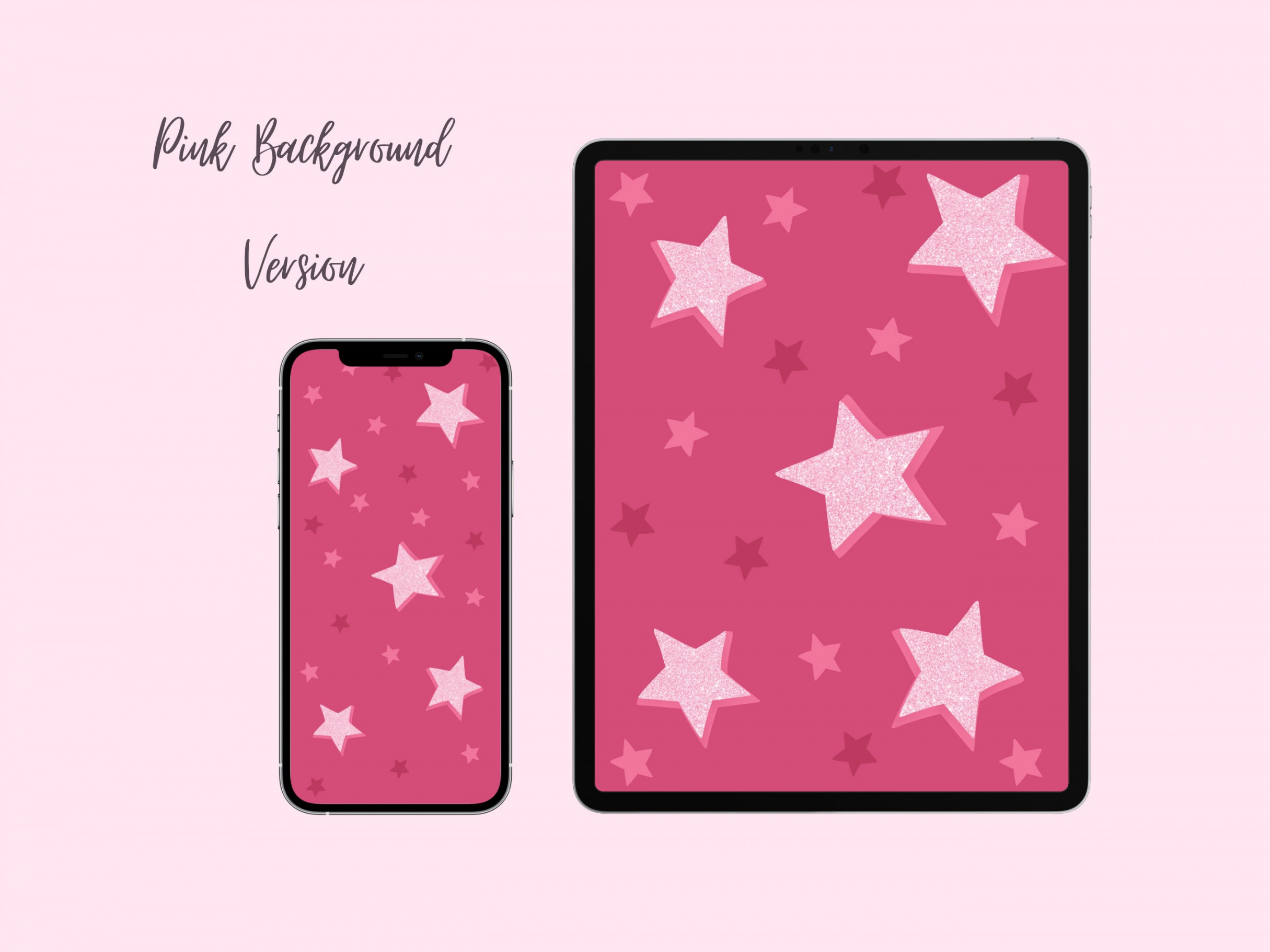 IPad & iPhone Preppy Wallpaper Star Wallpaper Glitter - Etsy