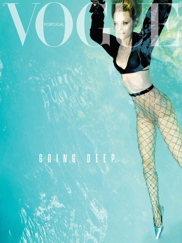 Jessica Stam  Vogue Portugal   Cover  Underwater