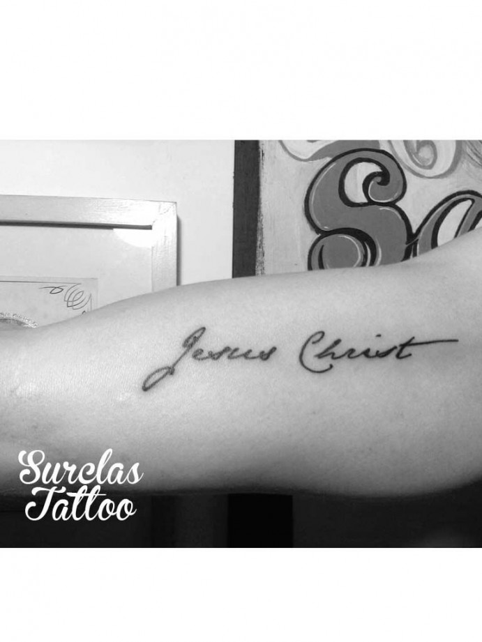 jesuschrist #lettering #tattoo #surclas  Tattoos, Tattoo quotes