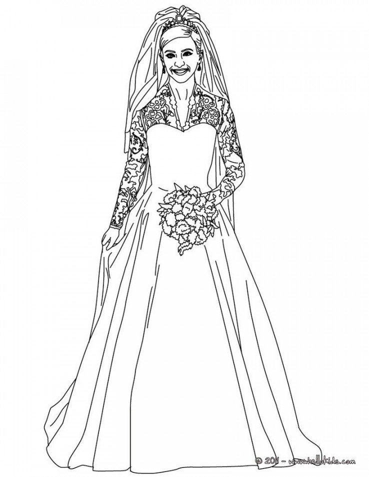 KATE and WILLIAM coloring pages - Kate Middleton