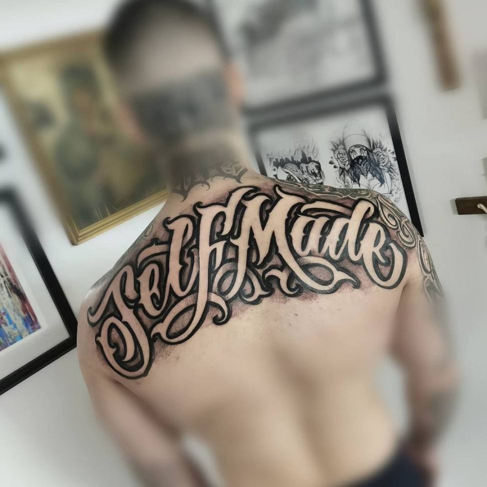 Killer Ink Tattoo on X: "“Self Made” #lettering from El Carnicero