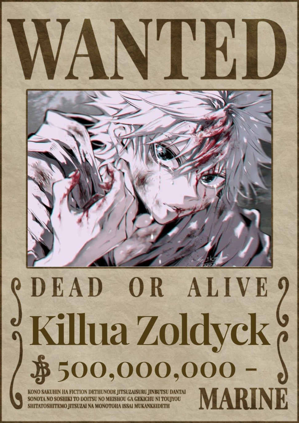 killua Zoldyck wanted  Pola islami, Gambar profil, Pola