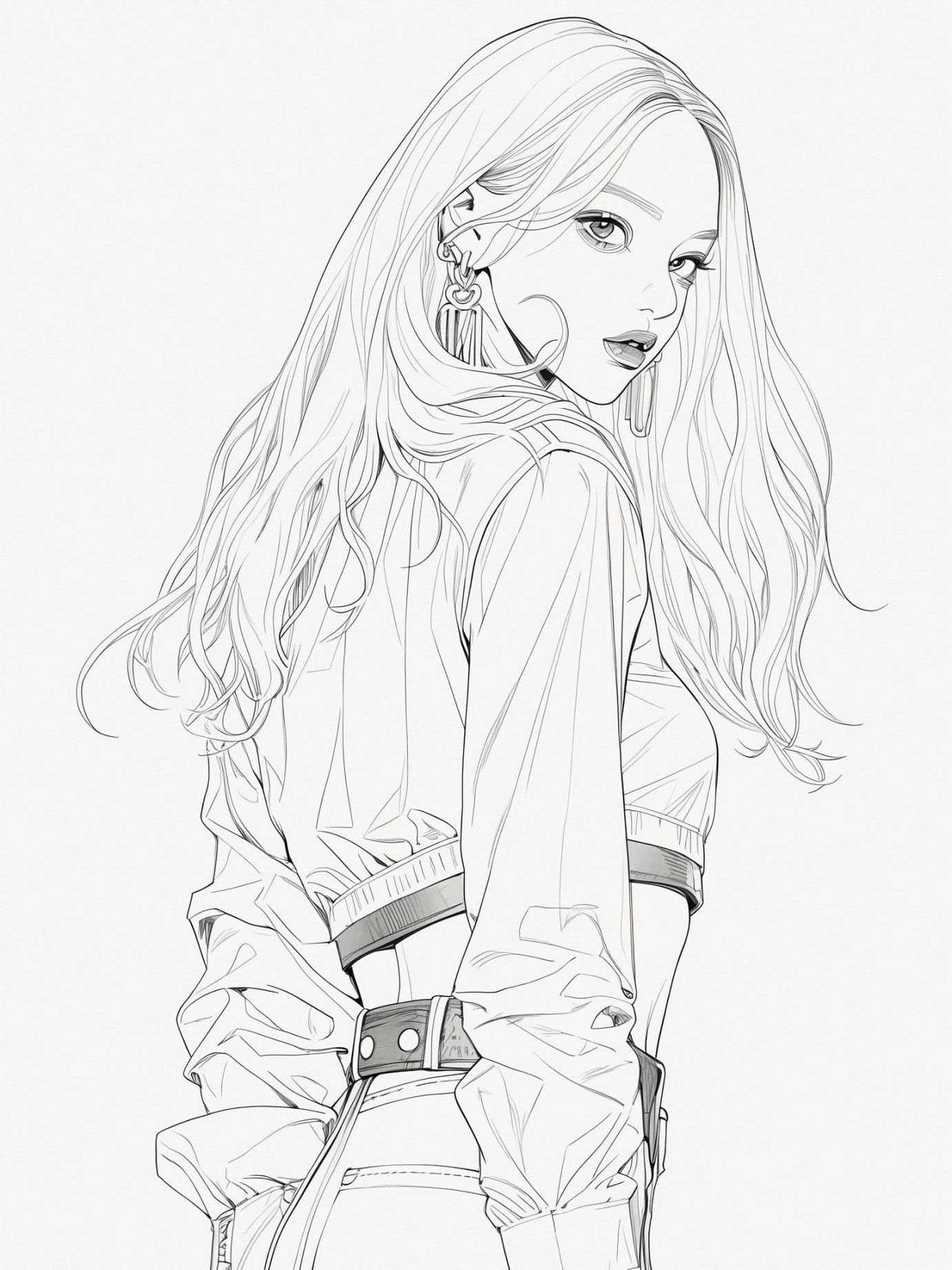 Kolorful K-pop: Colouring Pages of Fashion-forward Idols - Etsy in