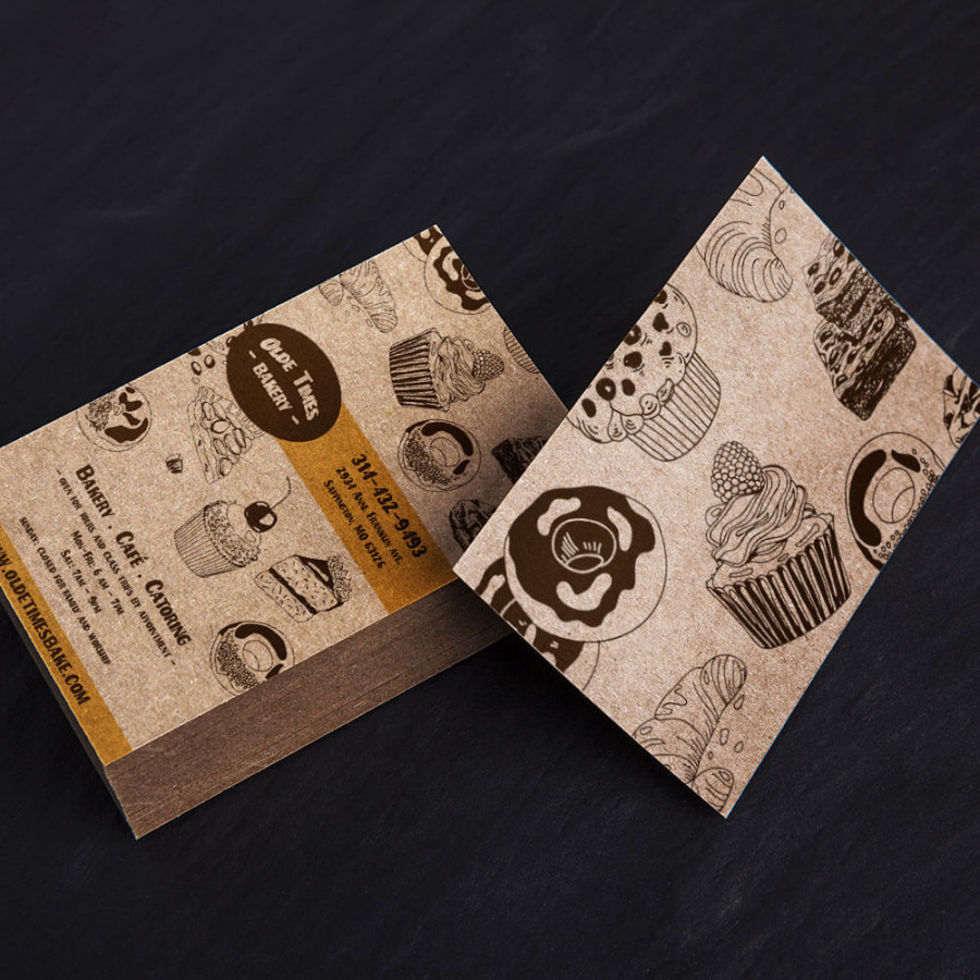 Kraft Paper Business Cards, Recycled Paper  Megastore Printing