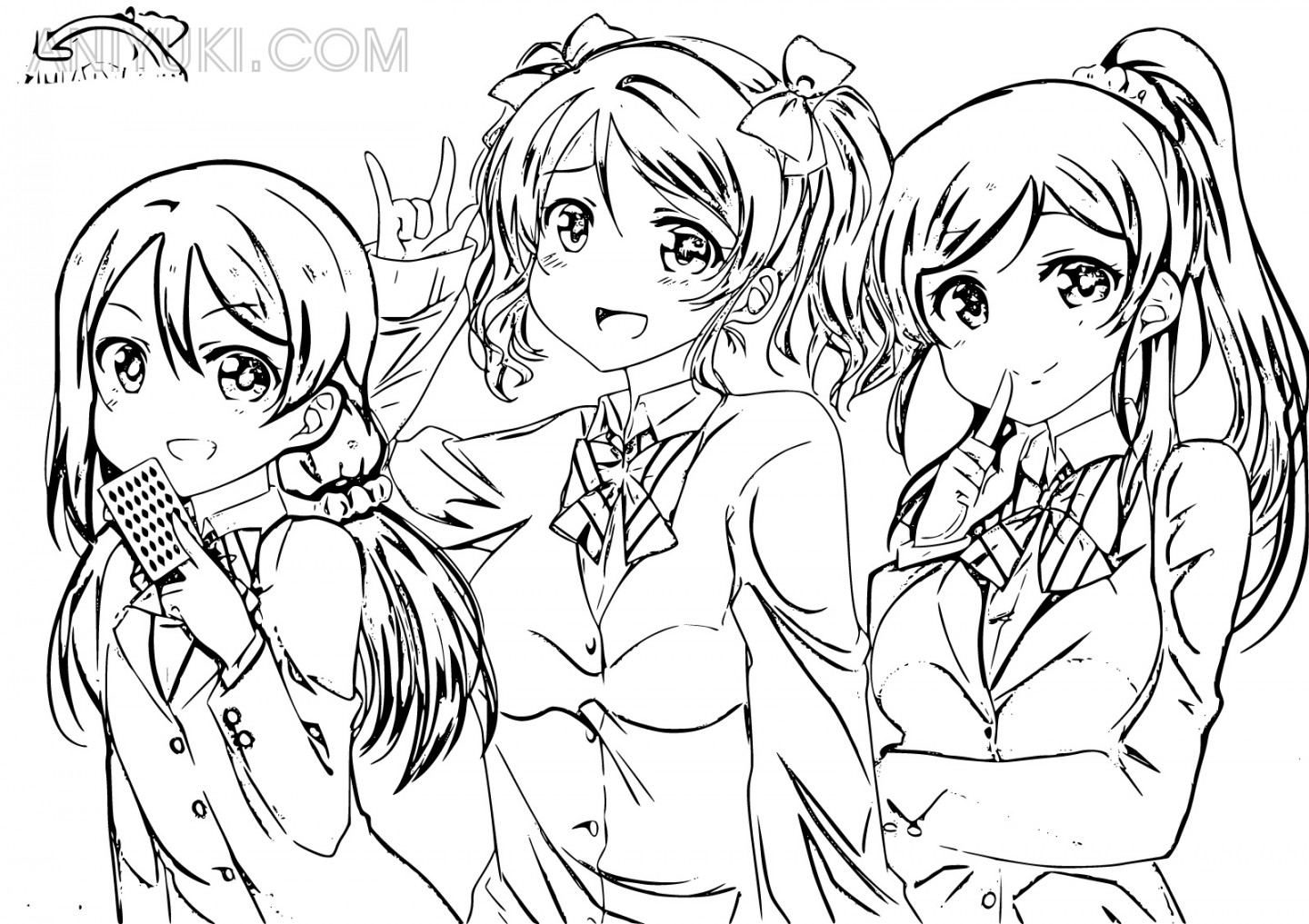 Love Live! Coloring Pages - AniYuki - Anime Portal