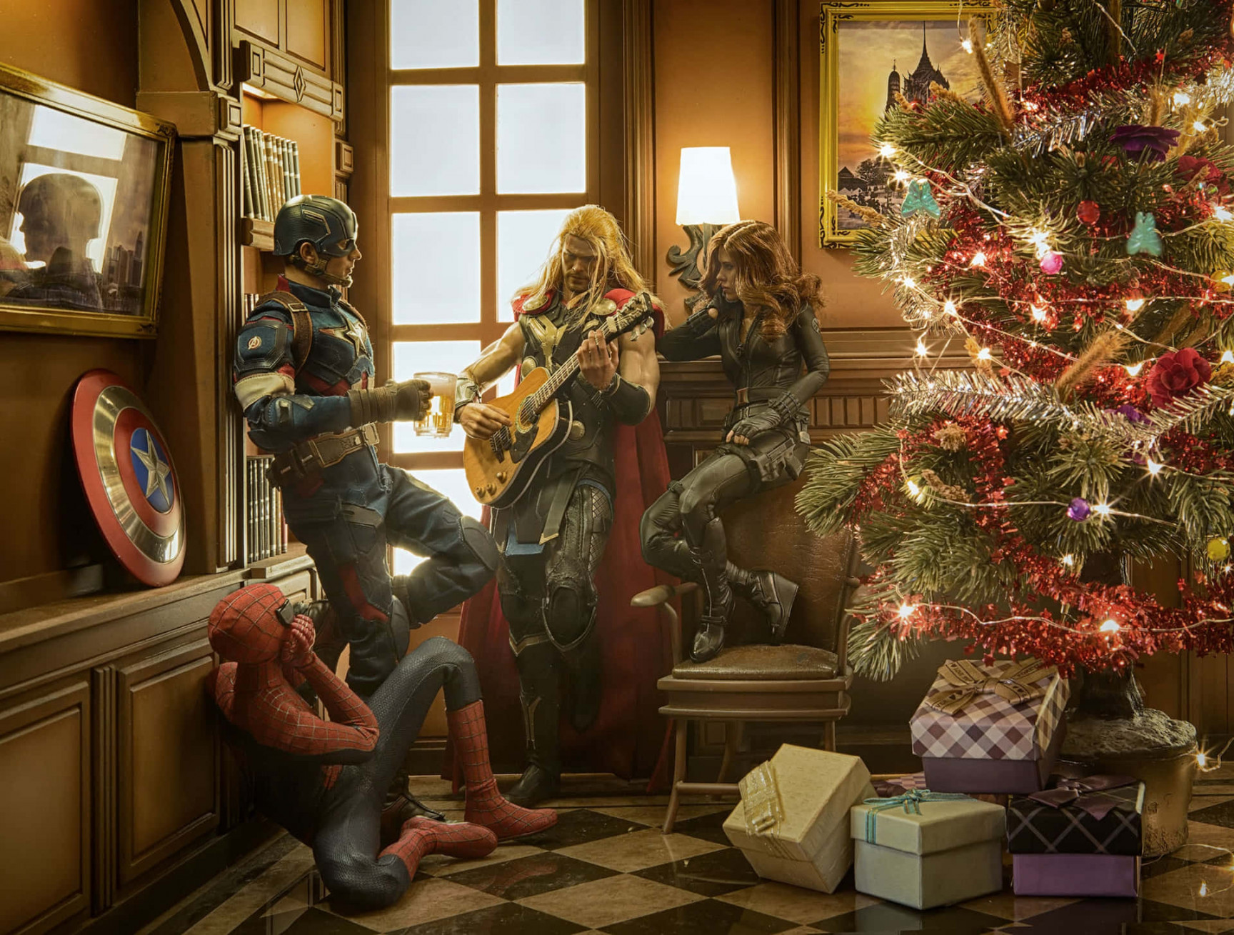 +] Marvel Christmas Wallpapers  Wallpapers