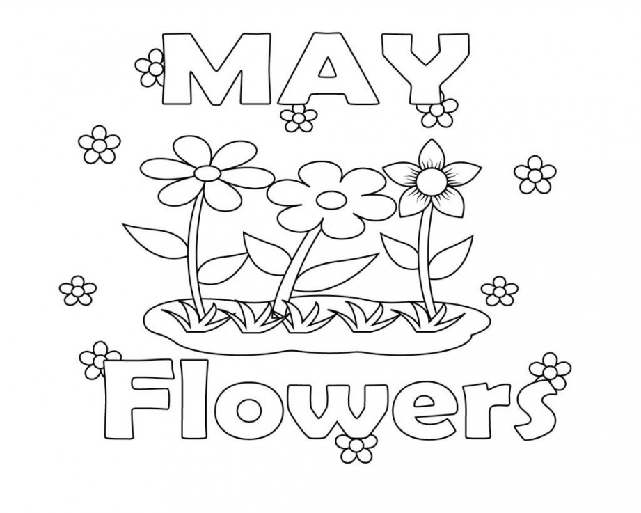 May Flower Coloring Pages  Coloring pages, Free coloring pages