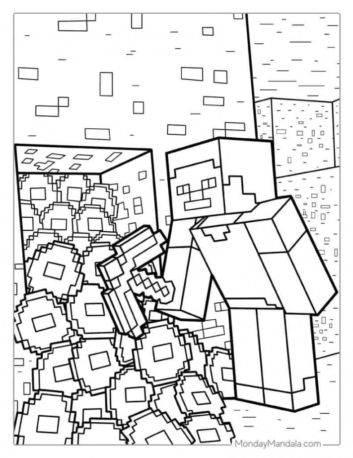 Minecraft Coloring Pages (Free PDF Printables)