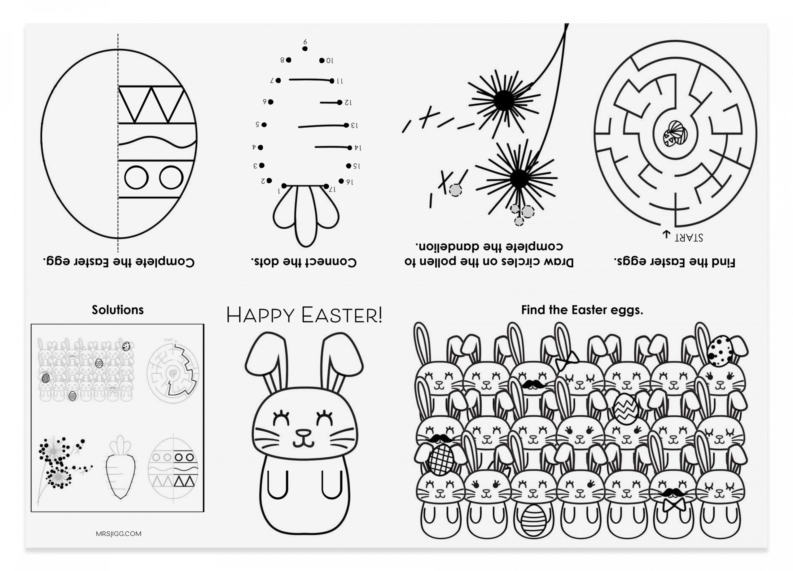 Mini Easter Activities Book Printable – mrs