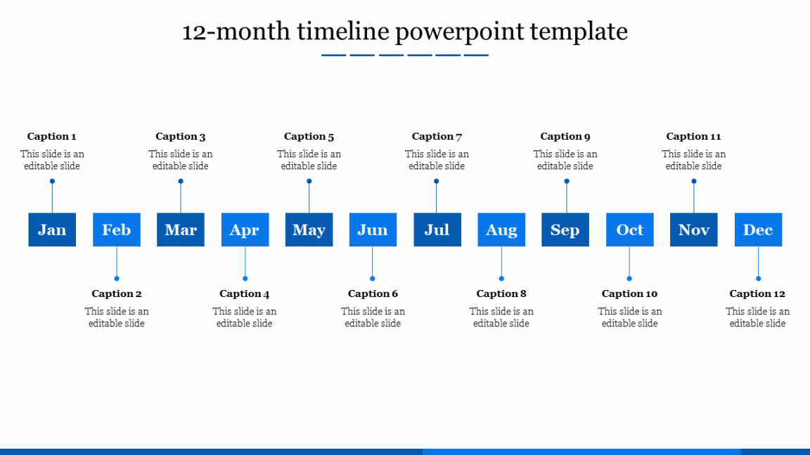 Month Timeline Google Slides and PowerPoint Templates