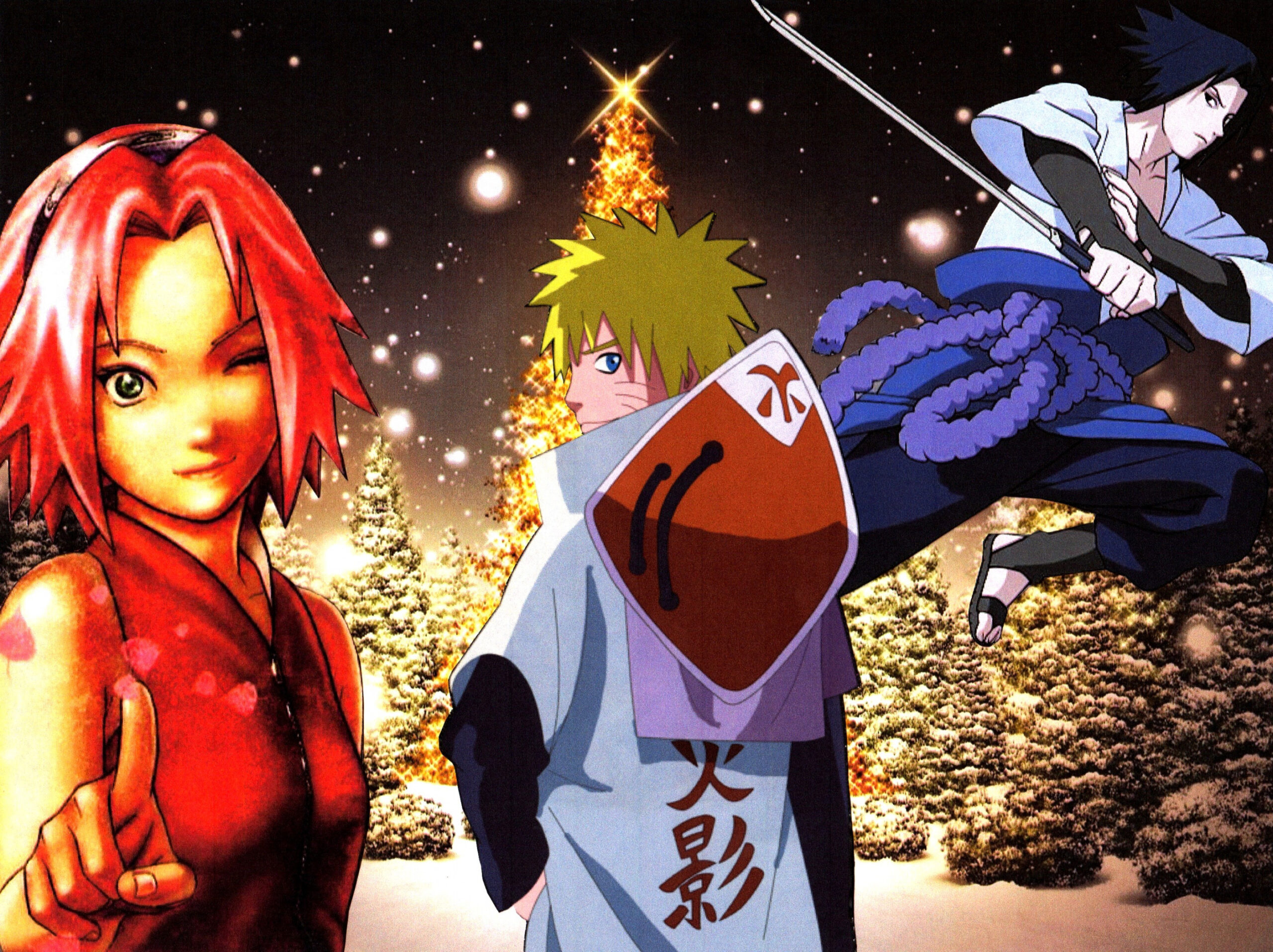 Naruto Team Seven Christmas Wallpaper by weissdrum on DeviantArt