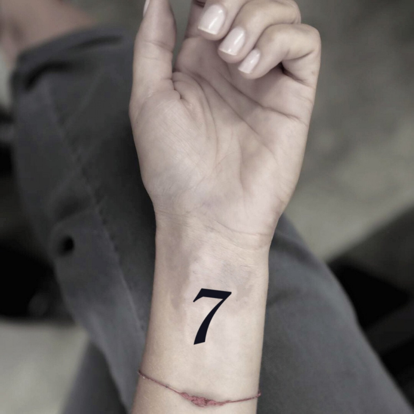 Number  Temporary Tattoo Sticker (Set of )