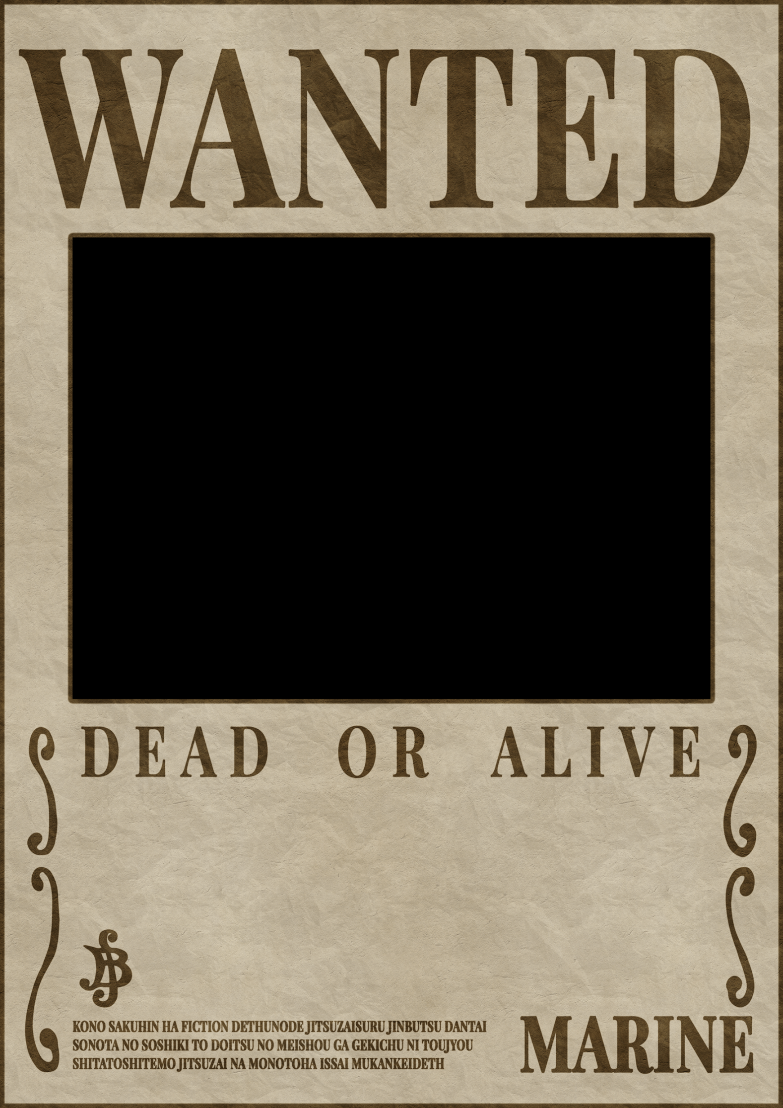 One Piece Wanted Poster Template - ClayStage