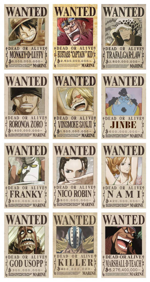 One Piece - Wanted Posters  by Marypuff on DeviantArt