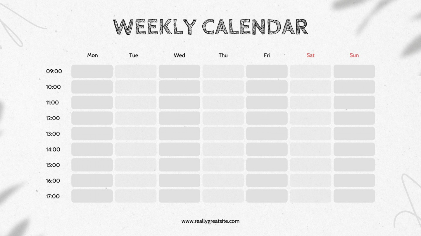 Page  - Free and customizable weekly schedule templates