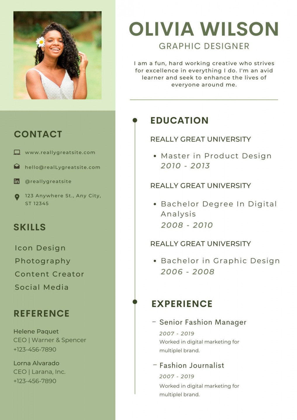 Page  - Free custom printable professional resume templates  Canva