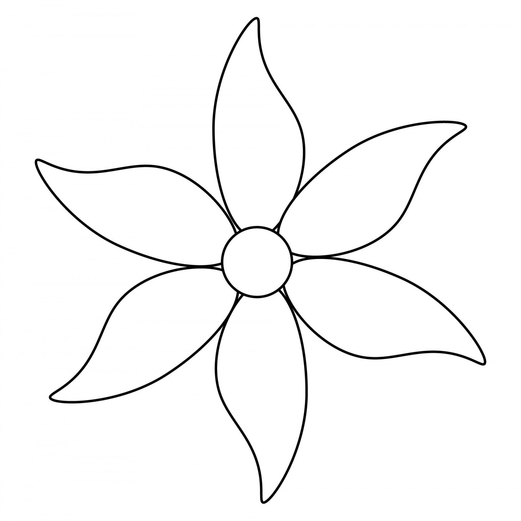 Petal Flower Template  Flower templates printable, Flower