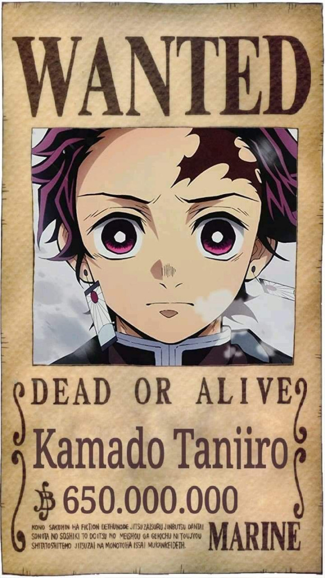 Pin de Nữ vương em Bản Truy Nã Tanjiro Kimetsu no Yaiba