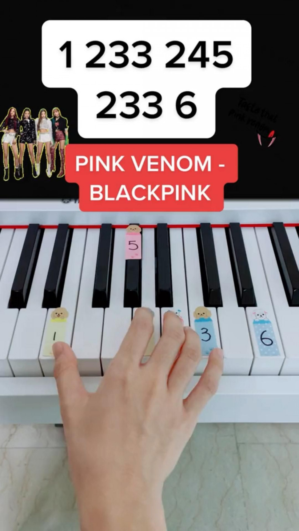 Pink Venom - BLACKPINK (Piano Tutorial) #easypianotutorial