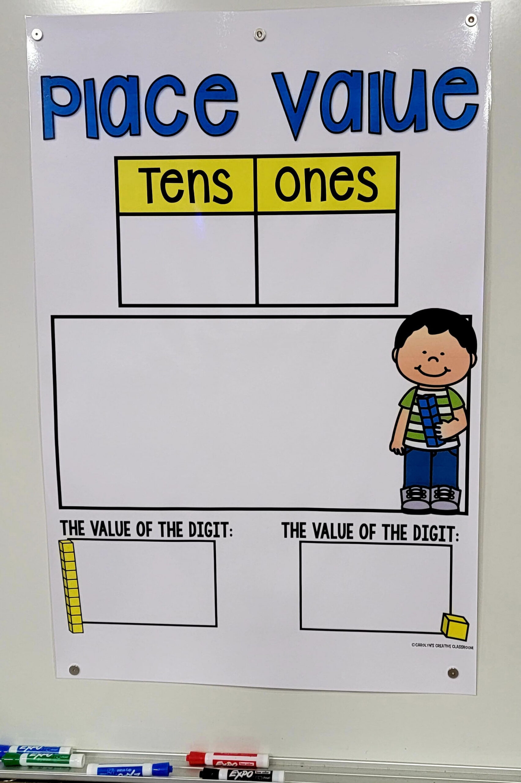 Place Value Tens and Ones Anchor Chart [Hard Good] (Option #)