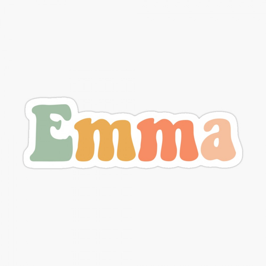 Poster for Sale mit "Emma Name Bubble Letters" von victoriatu