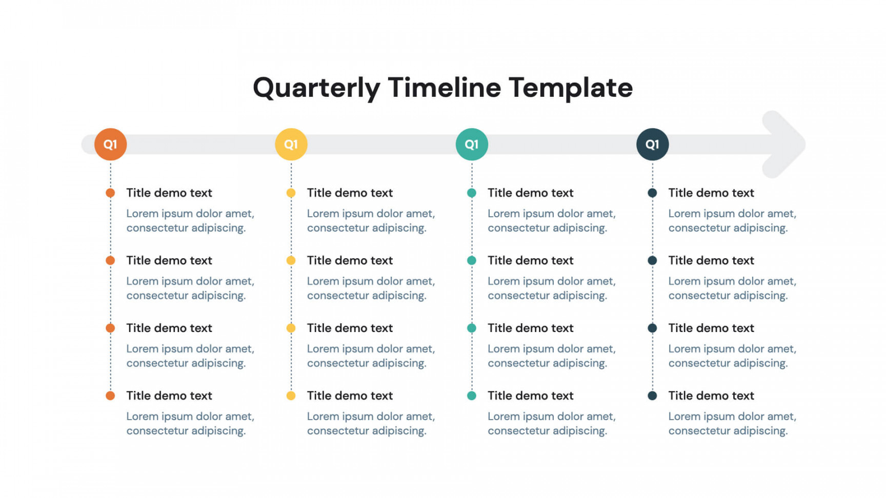 Quarters Timeline Template Google Slides 🔥 Free Download >