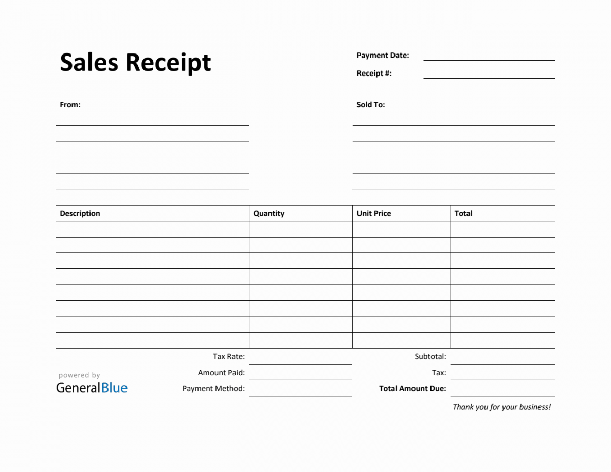 Receipt Templates