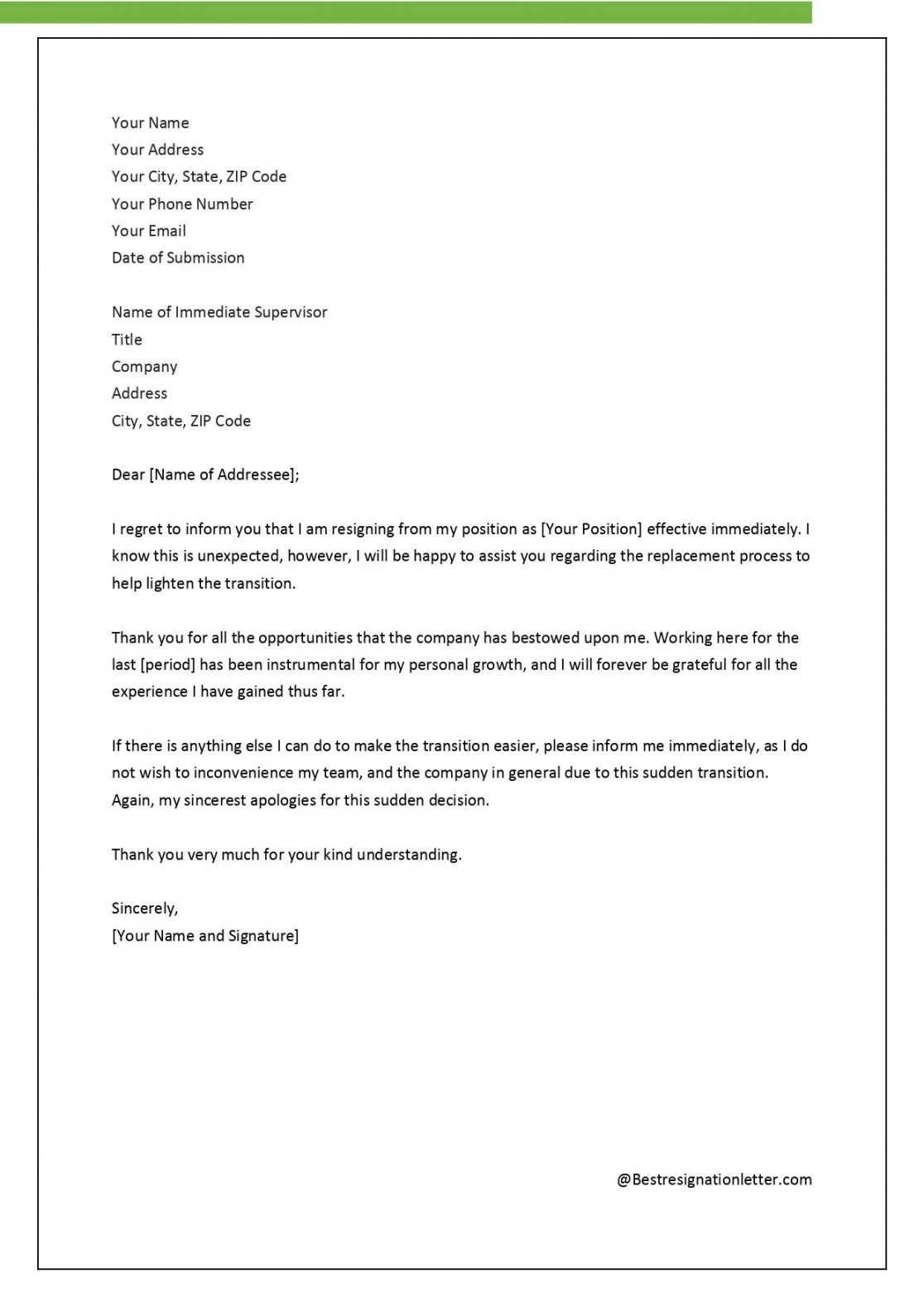 Resignation Letter Template For Bpo Seven Common Mistakes Everyone